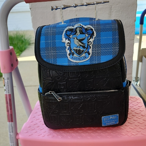 Harry Potter Loungefly Ravenclaw Blue and Black Backpack